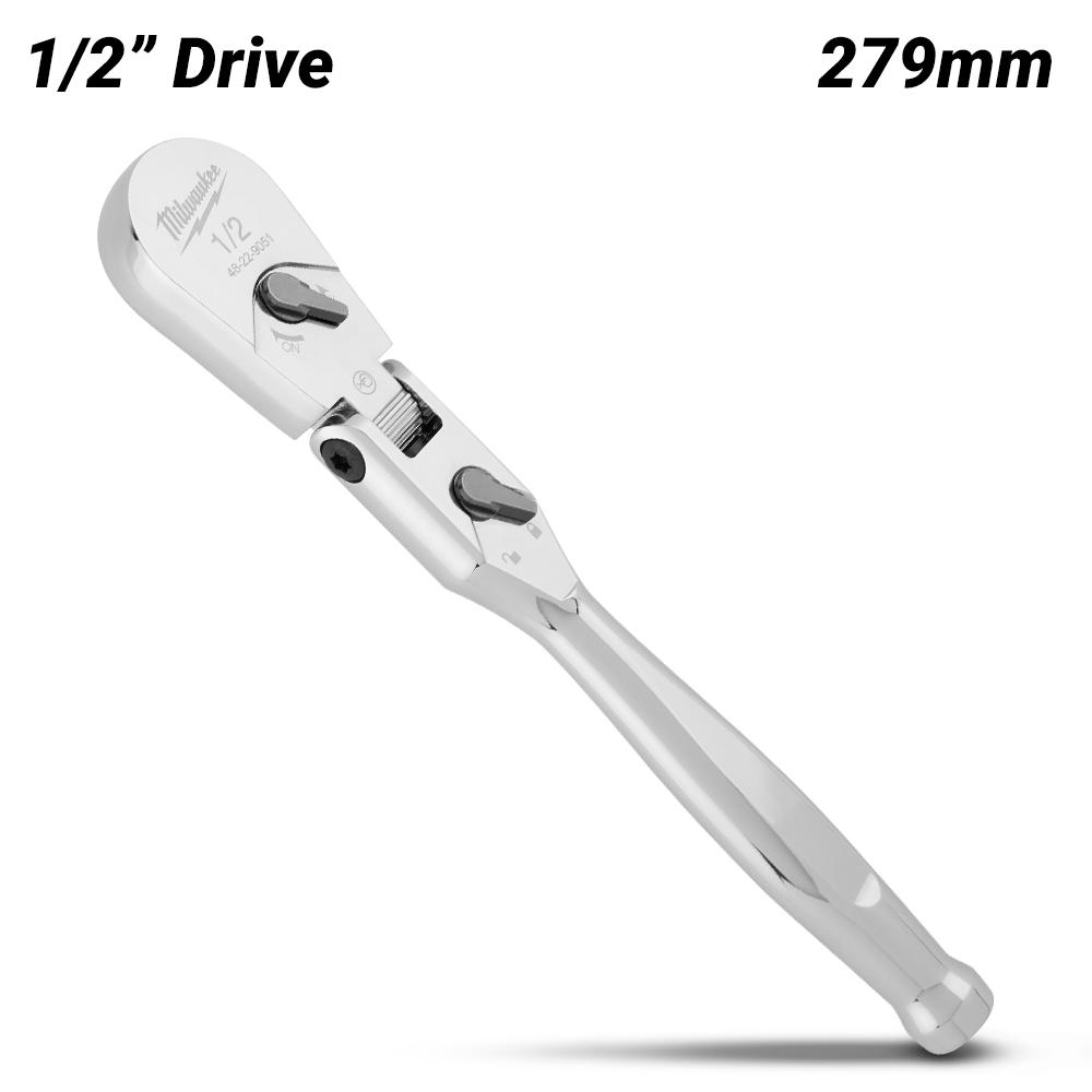 Milwaukee 48229051 279mm (11") 1/2" Drive Flex Head Ratchet – image 2