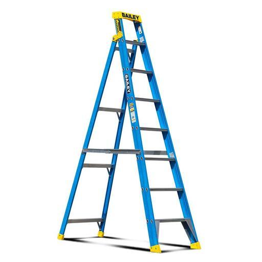 Bailey FS13974 8 Step 2.4m 150kg Fibreglass Single Sided Leaning Ladder