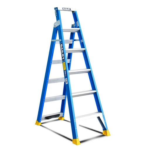 Bailey FS13668 6 Step 1.8-3.2m 150kg Pro Fibreglass Dual Purpose With ...