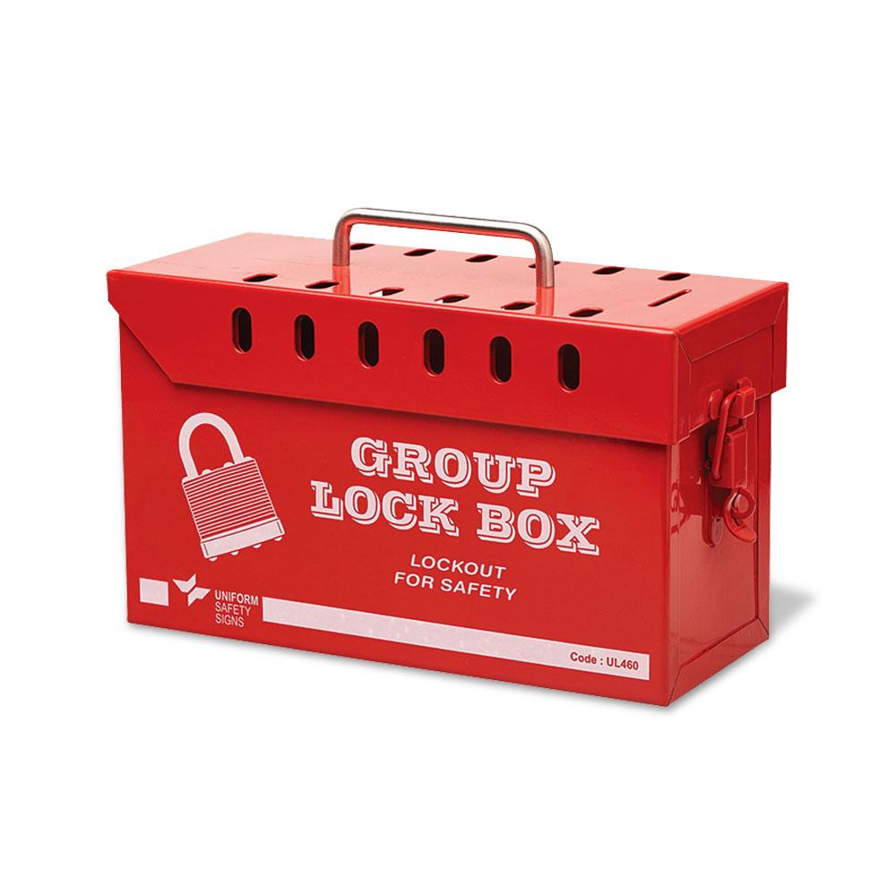 Uniform Safety Signs UL460 12-Lock Red Group Lock Box – image 2