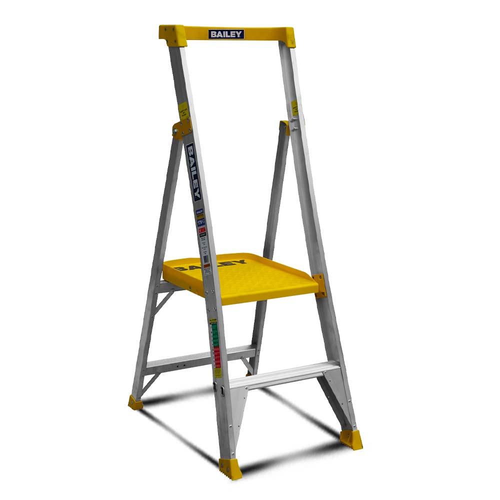 Bailey FS13931 2 Step 0.6m 170kg Aluminium Punchlock Platform Ladder – image 1