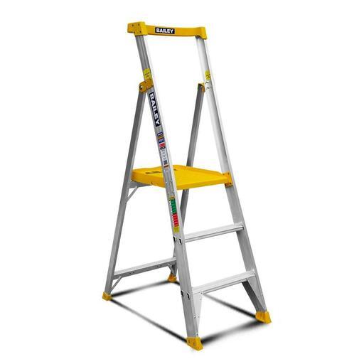 Bailey FS13932 3 Step 0.9m 170kg Aluminium Punchlock Platform Ladder