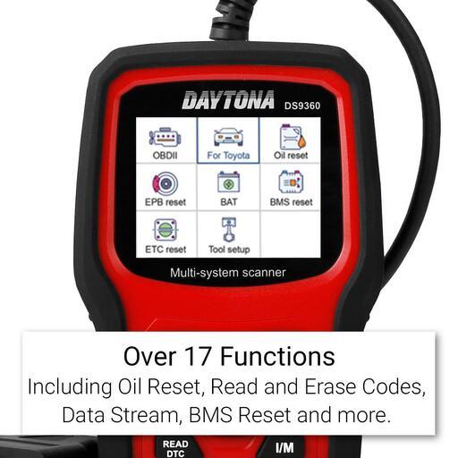 Daytona DS9360 OBDII Diagnostic Full System Car Scanner Tool – image 3