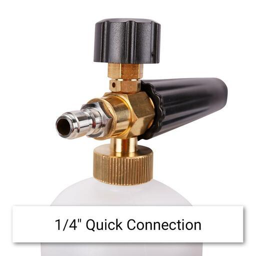 Super Hydro SH1FJ 4000PSI 1/4" Quick Connect Detergent Snow Foam Bottle with Jet Nozzle suits Pressure Washer – image 4