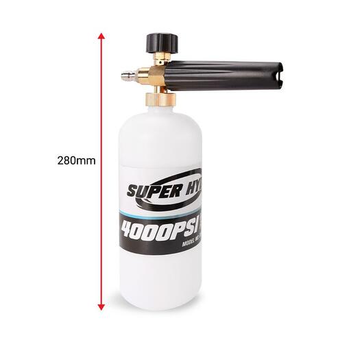 Super Hydro SH1FJ 4000PSI 1/4" Quick Connect Detergent Snow Foam Bottle with Jet Nozzle suits Pressure Washer – image 2