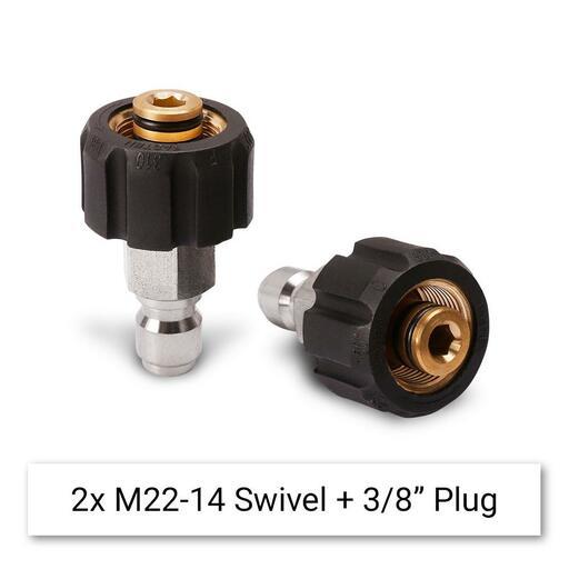 Super Hydro SHAK8 8pce Universal Pressure Washer Quick Connect Adapter Set – image 2