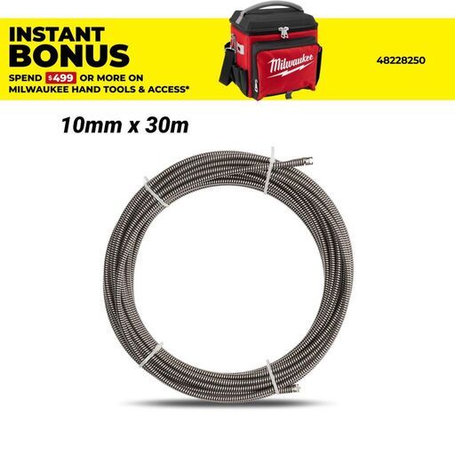 Milwaukee 48532777 9.5mm x 30m Compact Drum Machine Cable suits M18BCDM502