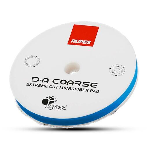 Rupes 9.MF130H 130mm (5") x 12mm D-A Coarse Microfiber Extreme Cut Polishing Pad - Blue