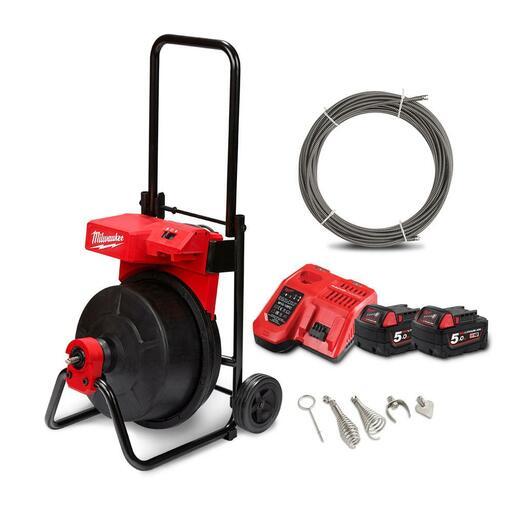 Milwaukee M18BCDM502 18V 5.0Ah Li-ion Cordless Brushless Compact Drum Machine Combo Kit – image 1