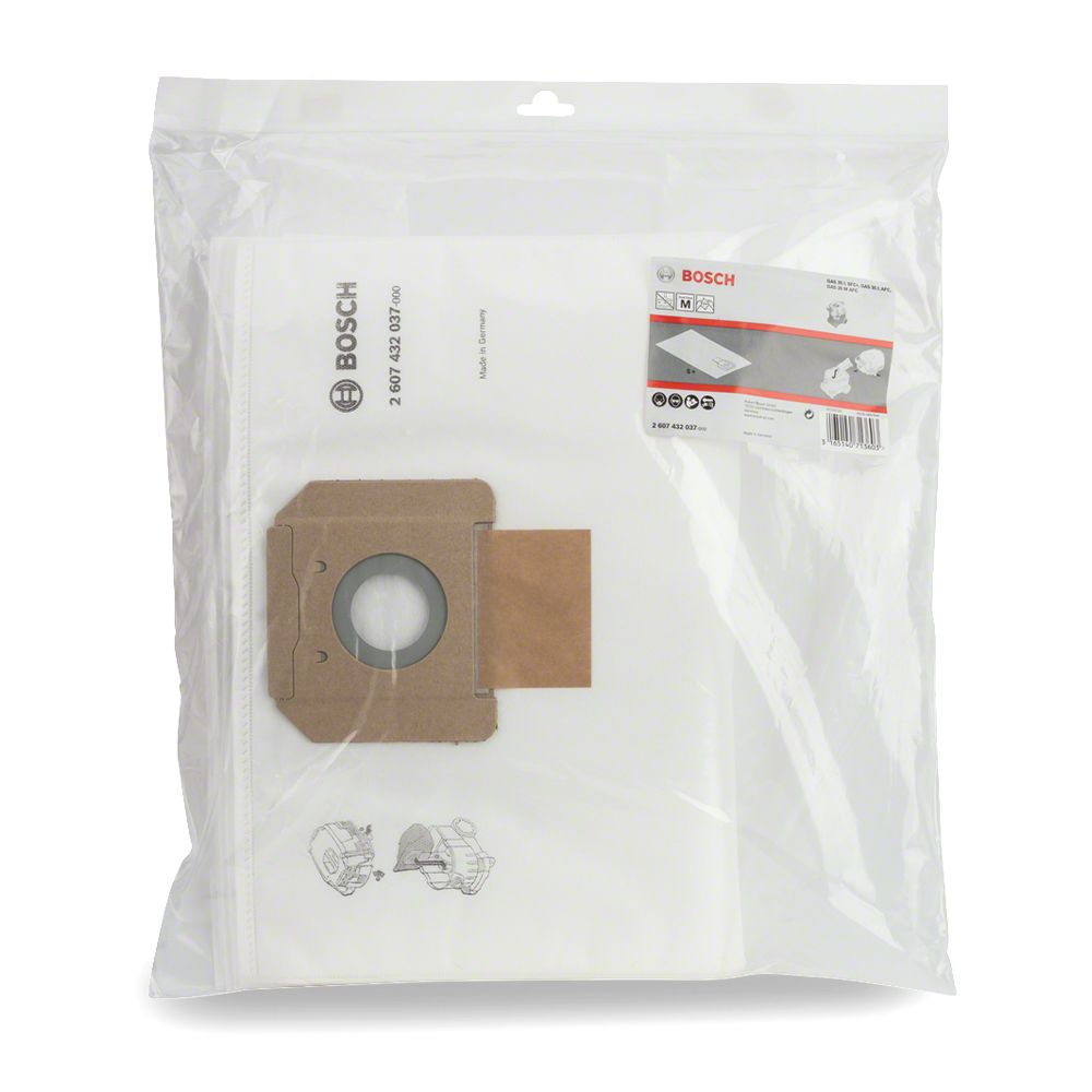Bosch VLIES GAS 35 (2.607.432.037) 5-Pack Fleece Filter Bag to Suit GAS 35 – image 3