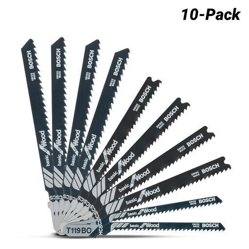 Bosch RB - 10ER SET (2.607.010.629) 10-Pack Wood Jigsaw Blades
