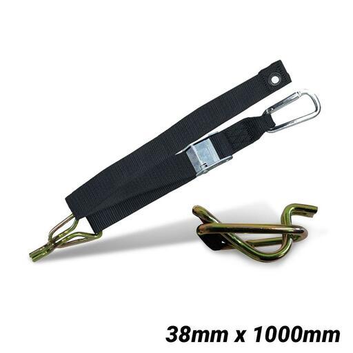 Safeguard SSH 100 2 Pack 100cm Cargo Strap S Hook Safeguard ssh 100 2 pack 100cm cargo strap s hook