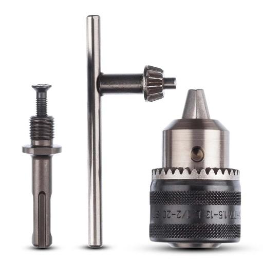 Bosch ACCESSORY SET (2.607.000.982) 1.5mm - 13mm SDS Plus Keyed Chuck and Chuck Adapter Suits SDS Plus Rotary Hammers