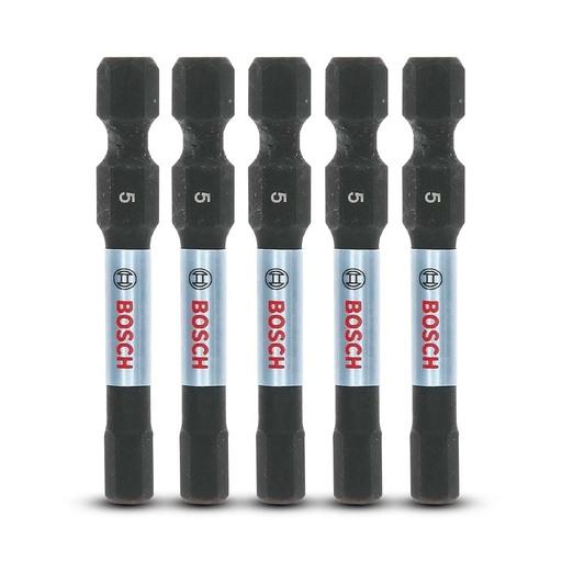 Bosch HEX 5MM 2 5PK (2.610.050.960) 5-Pack 1/4" 50mm HEX5 Impact Tough Screwdriver Bit – image 2