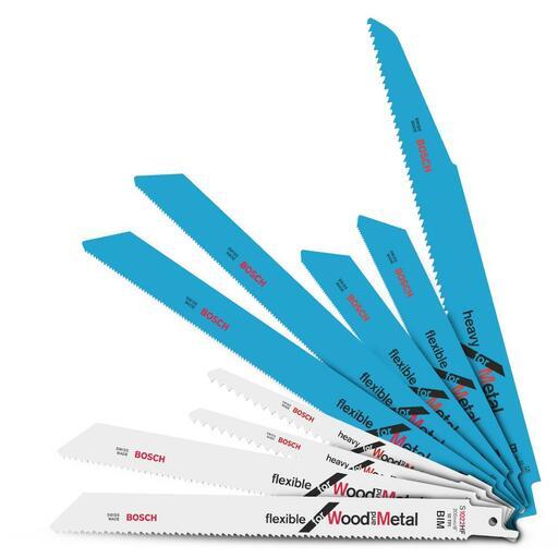 Bosch RB -  9ER SET (2.607.010.670) 9-Pack Flexible Metal & Wood & Metal Reciprocating Saw Blades – image 2