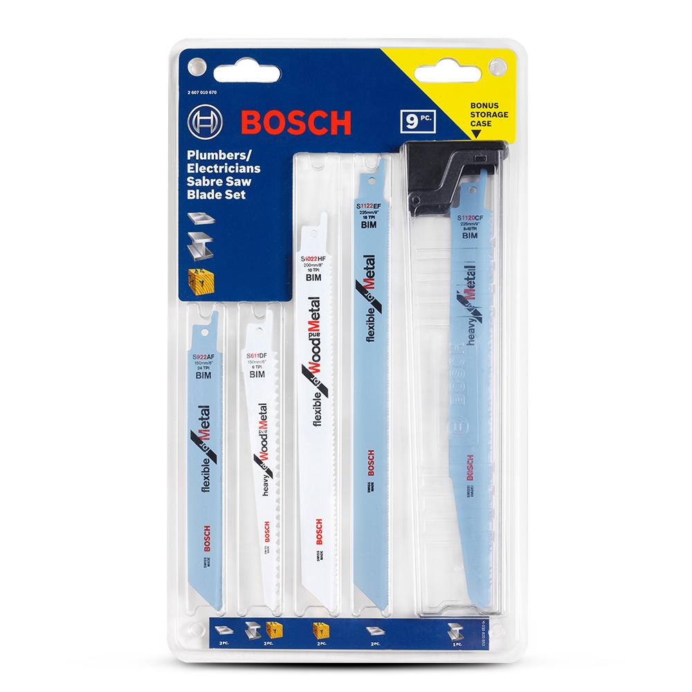 Bosch RB -  9ER SET (2.607.010.670) 9-Pack Flexible Metal & Wood & Metal Reciprocating Saw Blades – image 3