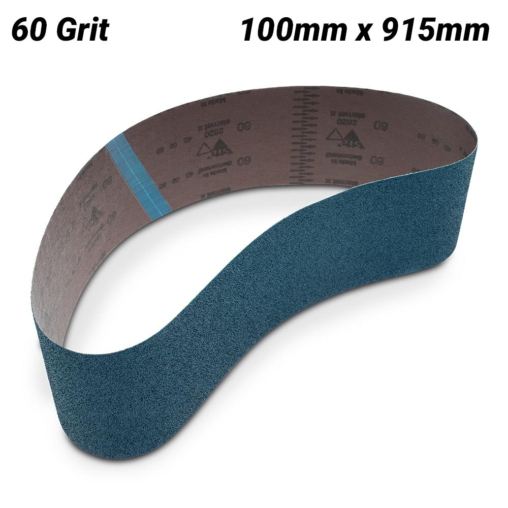 Sia Abrasives F03E001VX1 10-Pack 100mm x 915mm P60 Zirconia Alumina Sanding Belt – image 3