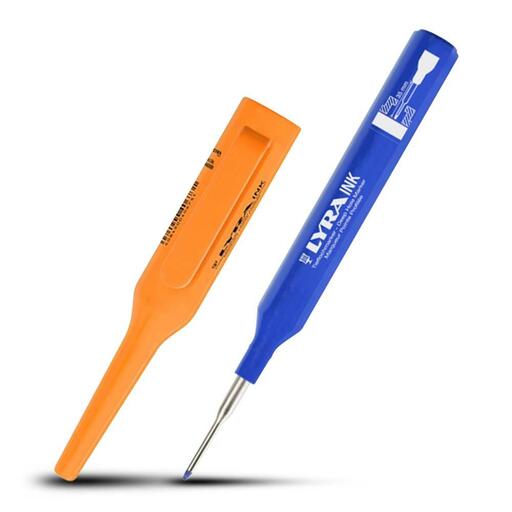 Lyra L4488002 35mm x 1mm Telescopic Tip Anti Roll Marker - Blue