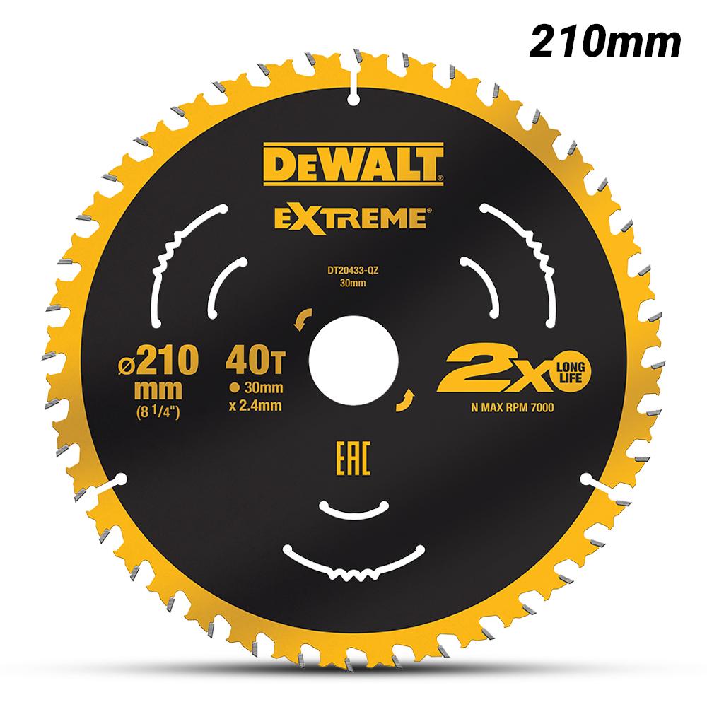 DeWalt DT20433-QZ 210mm (8-1/4") 40T Extreme Circular Saw Blade – image 2