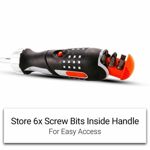 Bahco 808050P-25 25pce 1/4" Ratcheting Bit Screwdriver Set with Pistol Handle – image 7