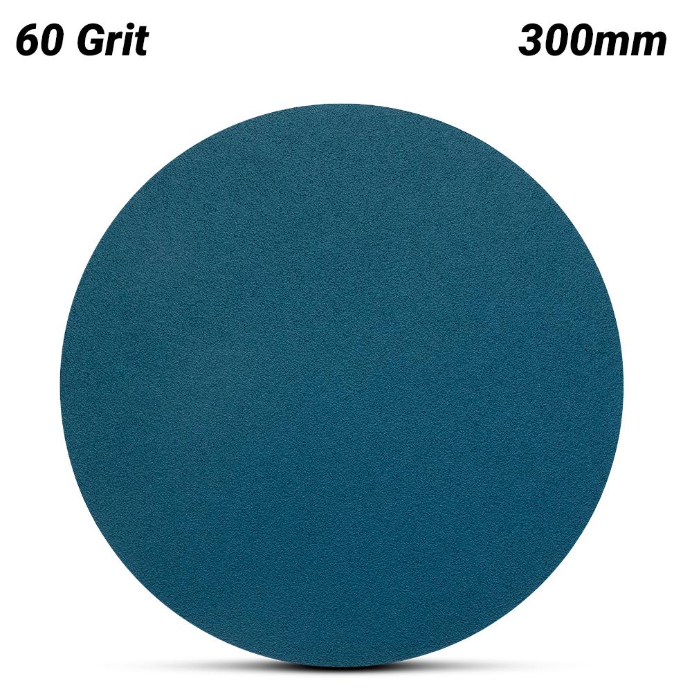 Sia Abrasives F03E02DB8S 10-Pack 300mm (12") P60 Zirconia Alumina Hook & Loop Sanding Disc – image 3