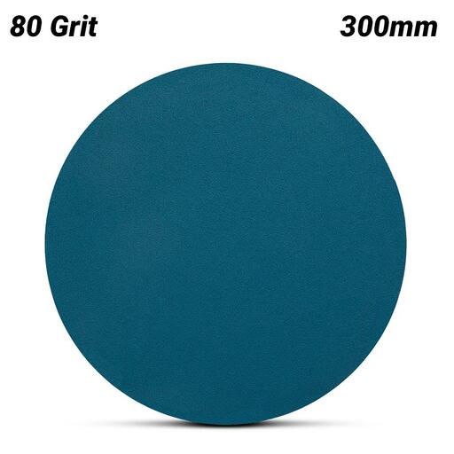 Sia Abrasives F03E02DB8T 10-Pack 300mm (12") P80 Zirconia Alumina Hook & Loop Sanding Disc – image 3