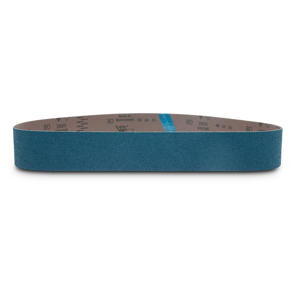 Sia Abrasives F03E007M0S 10-Pack 50mm x 915mm P80 Zirconia Alumina Sanding Belt – image 4