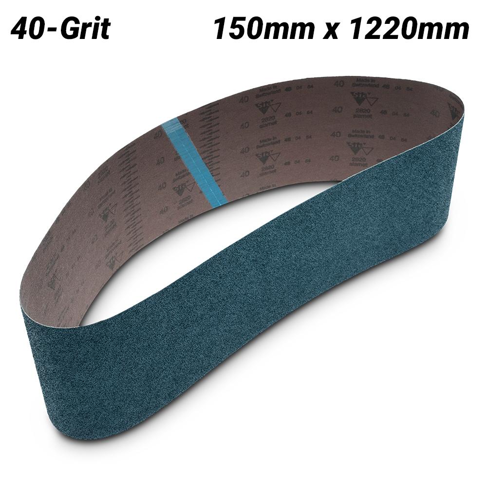 Sia Abrasives F03E00413S 5-Pack 150mm x 915mm P40 Zirconia Alumina Sanding Belt – image 3