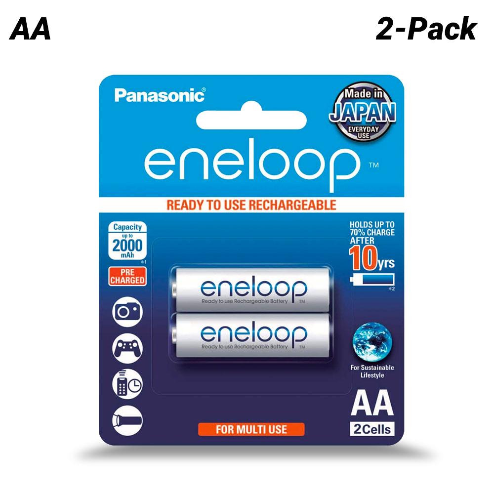 Panasonic BK-3MCCE/2BA 2-Pack Eneloop AA Blister 2000mAh Rechargeable Batteries – image 1
