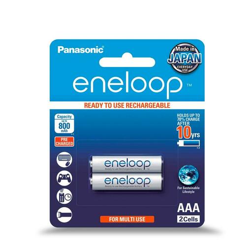 Panasonic BK-4MCCE/2BA 2-Pack Eneloop AAA Blister 800mAh Rechargeable Batteries – image 2