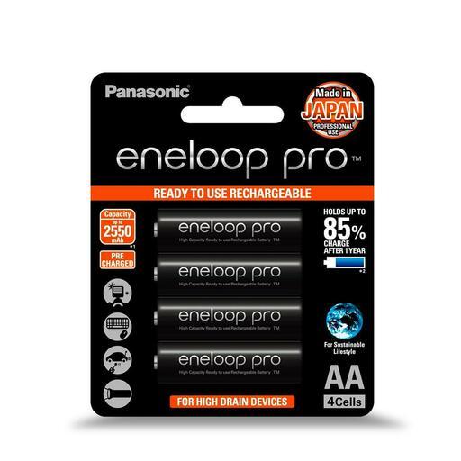 Panasonic BK-4HCCE/4BT 4-Pack Eneloop Pro AAA High Capacity 950mAh Rechargeable Batteries – image 2