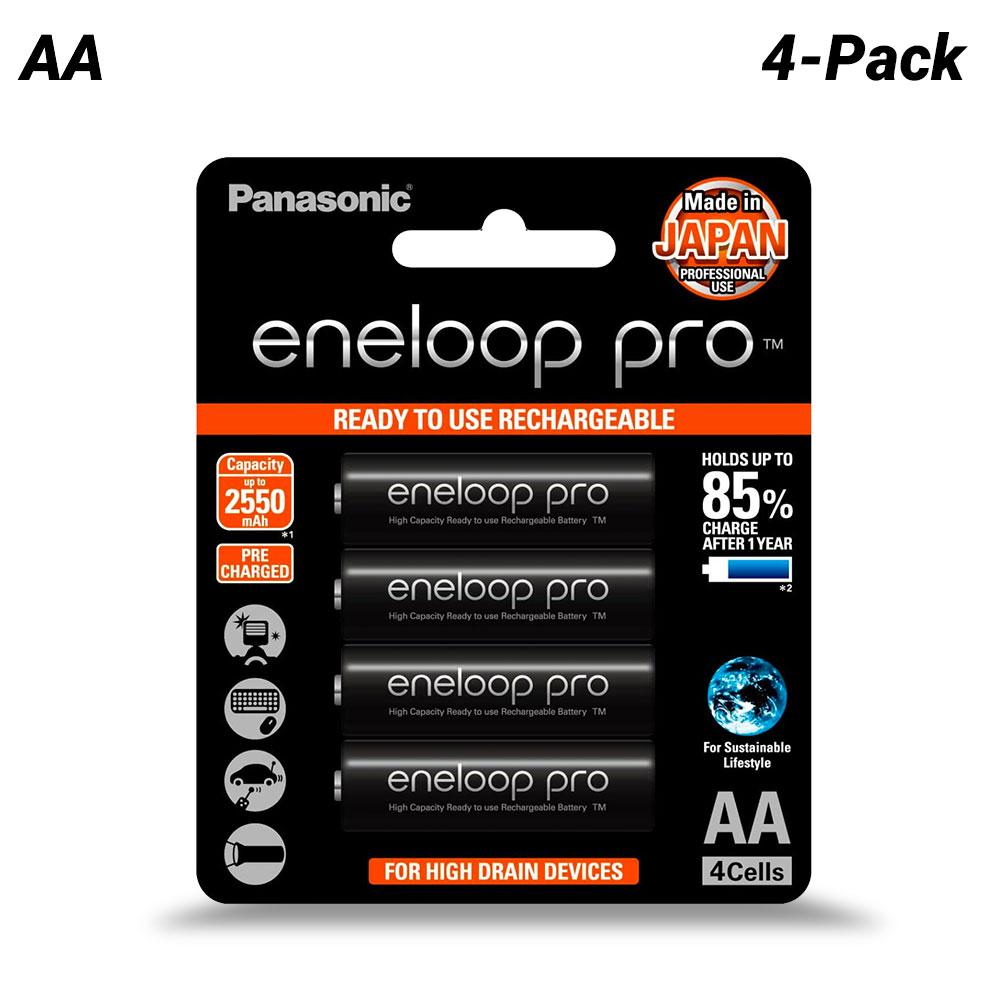 Panasonic BK-4HCCE/4BT 4-Pack Eneloop Pro AAA High Capacity 950mAh Rechargeable Batteries – image 1