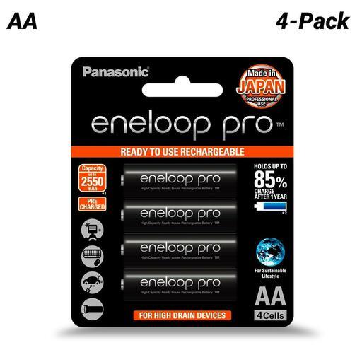 Panasonic BK-4HCCE/4BT 4-Pack Eneloop Pro AAA High Capacity 950mAh Rechargeable Batteries