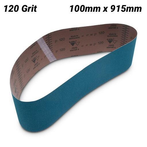Sia Abrasives F03E001VX4 10-Pack 100mm x 915mm P120 Zirconia Alumina Sanding Belt – image 3