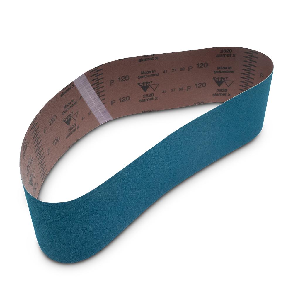 Sia Abrasives F03E001VX4 10-Pack 100mm x 915mm P120 Zirconia Alumina Sanding Belt – image 2
