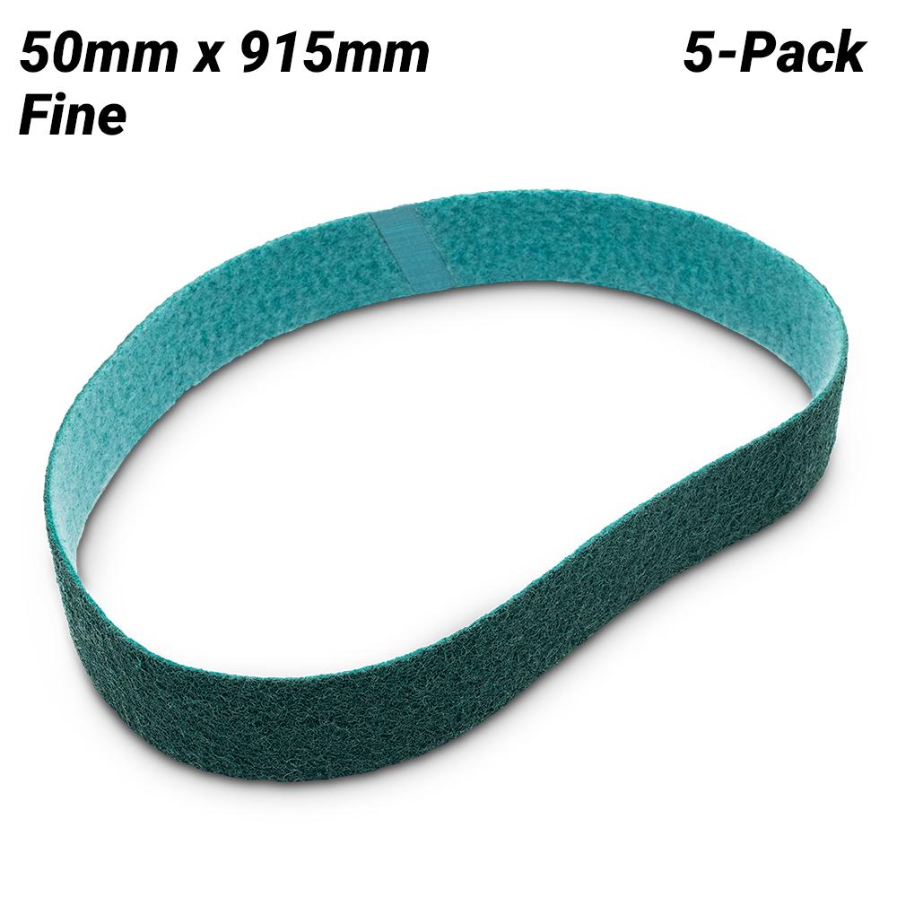 Sia Abrasives F03E0266DR 5-Pack 50mm x 915mm Fine Alumina Oxide SCM Sanding Belt – image 1