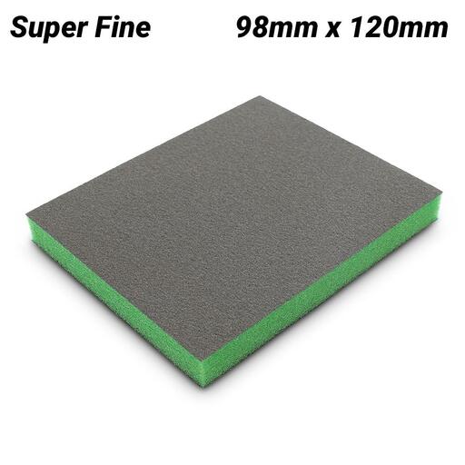 Sia Abrasives F03E00R8ES 10-Pack 98mm x 120mm x 13mm Super Fine Aluminium Oxide Sanding Sponge – image 3