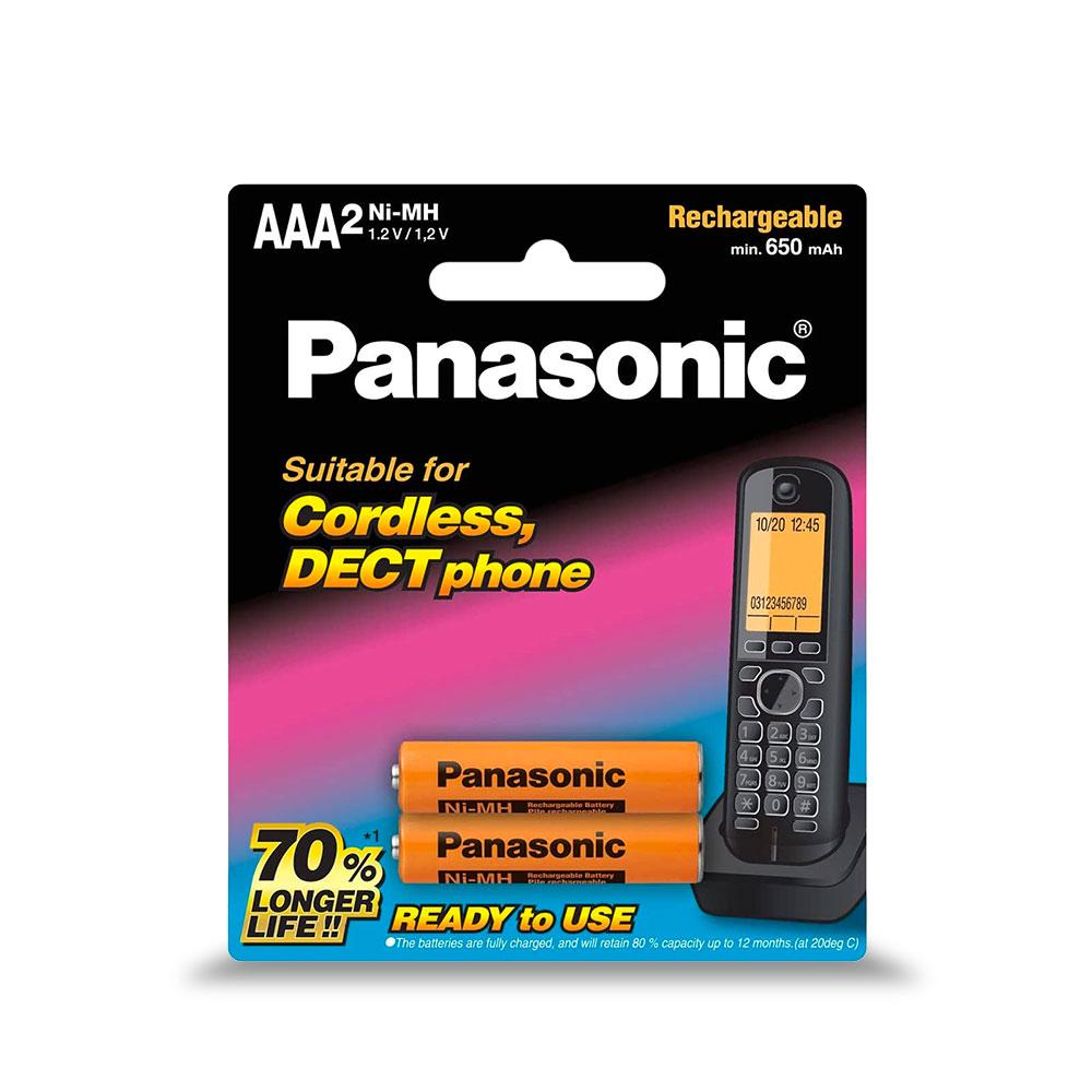 Panasonic BK-4LDAW/2BT 2-Pack AAA 700mAh DECT Phone Batteries – image 2