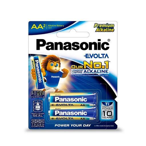 Panasonic LR6EG/2B 2-Pack AA Evolta Premium Alakine Batteries – image 2