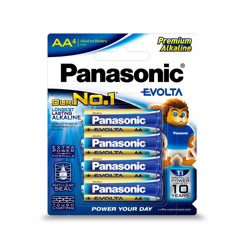 Panasonic LR6EG/4B 4-Pack AA Evolta Premium Alakine Batteries – image 2