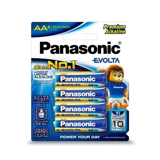 Panasonic LR6EG/4B 4-Pack AA Evolta Premium Alakine Batteries – image 2