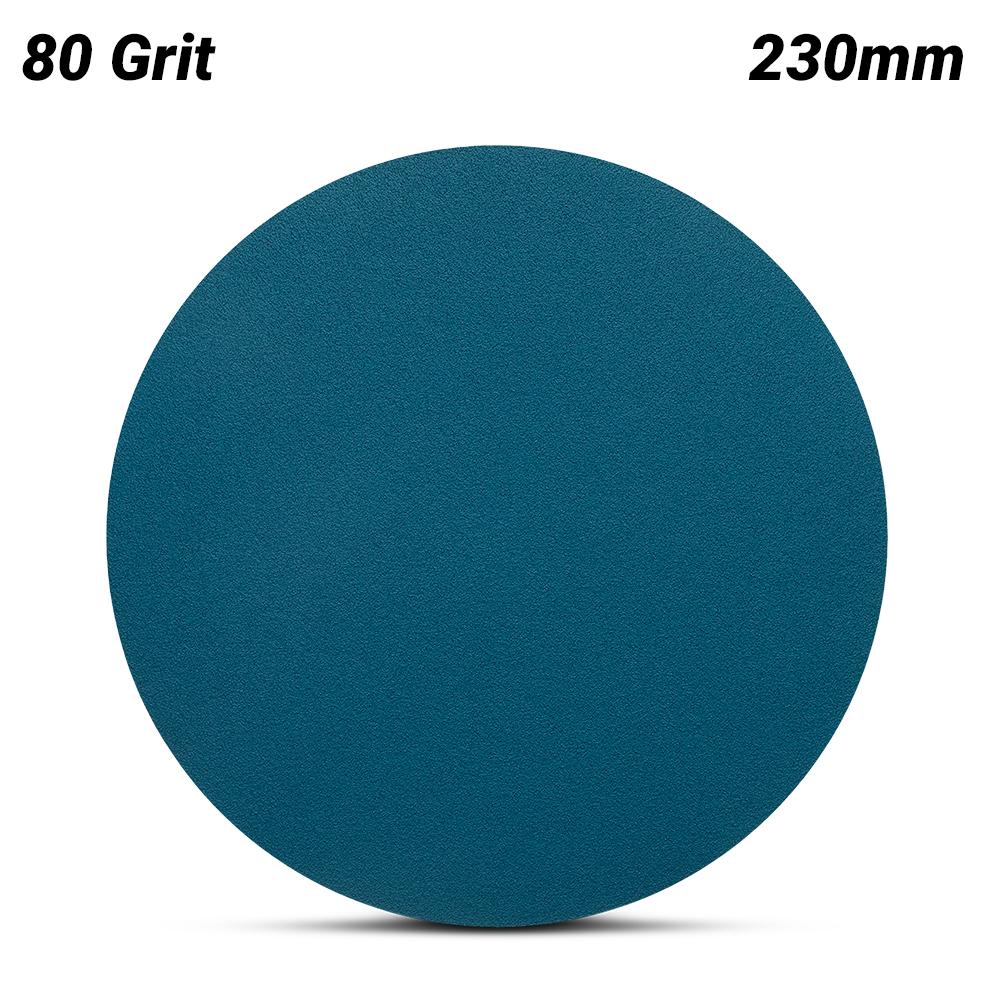 Sia Abrasives F03E02DB8Q 10-Pack 230mm (9") P80 Zirconia Alumina Hook & Loop Sanding Disc – image 3