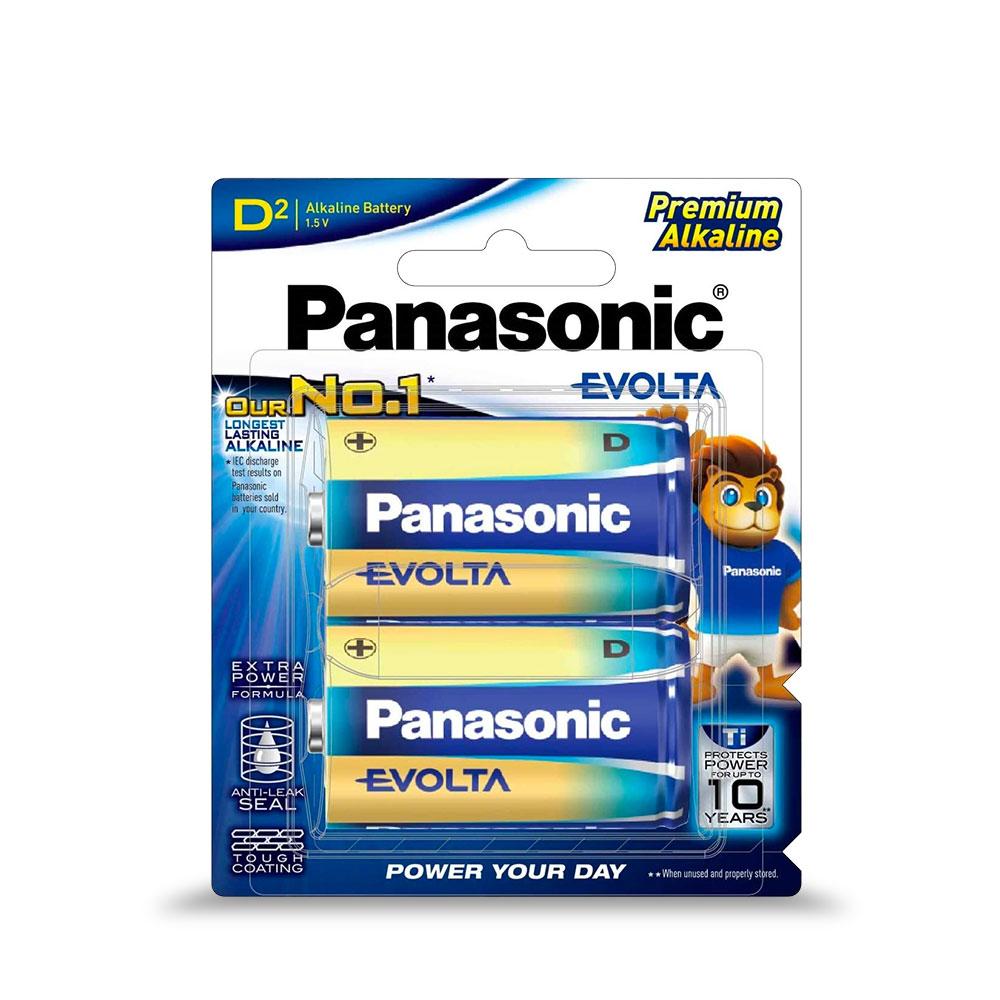 Panasonic LR20EG/2B 2-Pack D Evolta Premium Alakine Batteries – image 2
