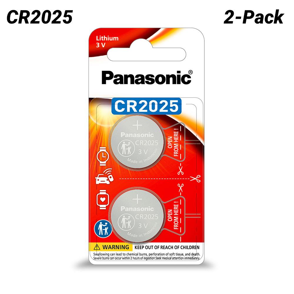 Panasonic CR-2025PT/2B 2-Pack CR2025 Lithium Coin Battery – image 1