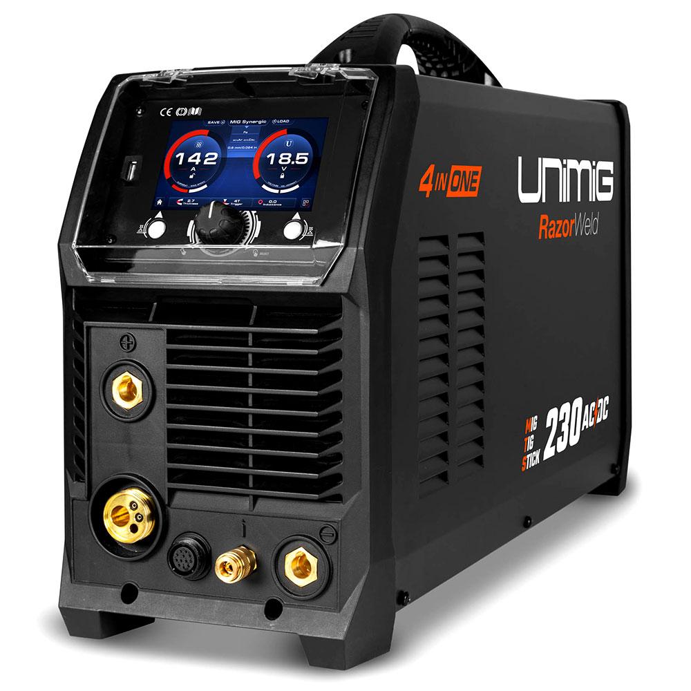 UNIMIG PK11078 RazorWeld 4in1 Multi 230 AC/DC MIG/TIG/STICK Welder Kit