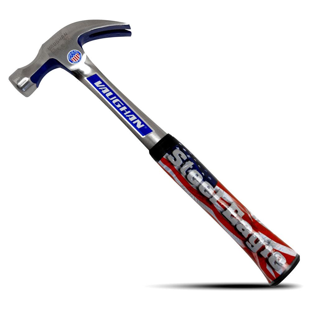 Vaughan R20 20oz Solid Steel Nail Hammer With Rubber Grip – image 1