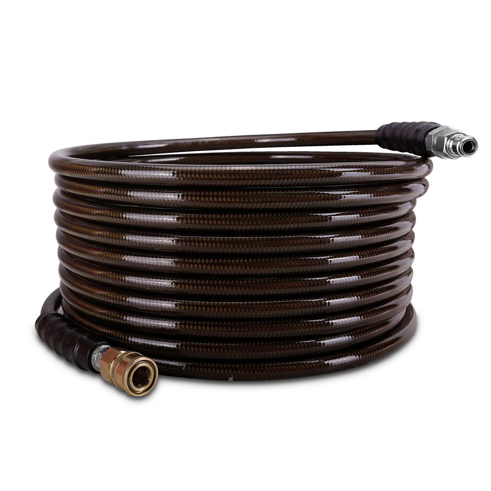 Super Hydro SHM10 10M 3/8" 4850PSI Non Marking Wire Braided Hose with Quick Connect Fittings – image 6
