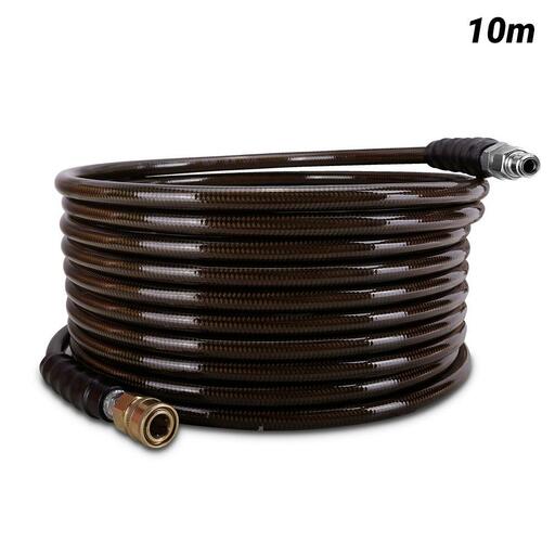 Super Hydro SHM10 10M 3/8" 4850PSI Non Marking Wire Braided Hose with Quick Connect Fittings
