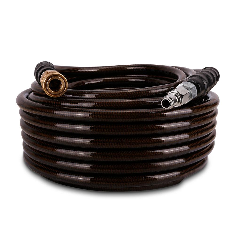 Super Hydro SHM20 20M 3/8" 4850PSI Non Marking Wire Braided Hose with Quick Connect Fittings – image 6