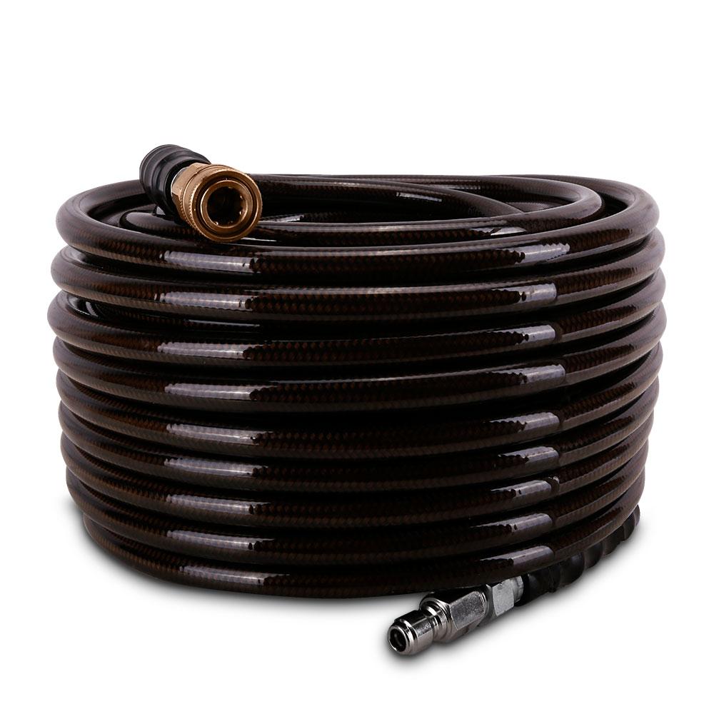 Super Hydro SHM30 30M 3/8" 4850PSI Non Marking Wire Braided Hose with Quick Connect Fittings – image 6